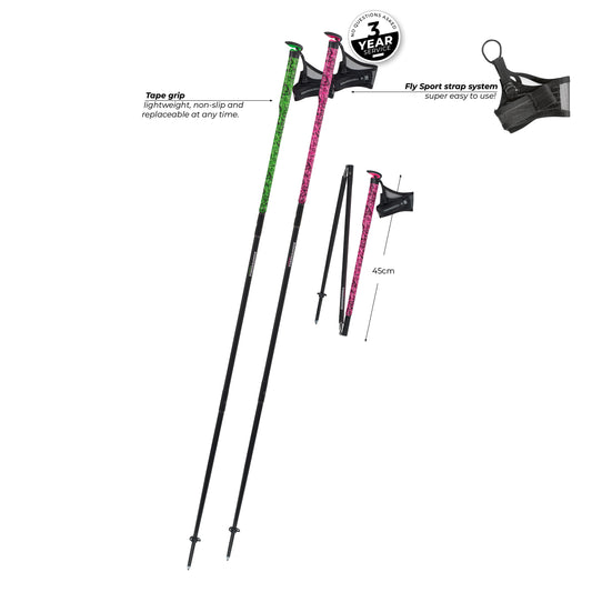 KOMPERDELL CARBON FXP ULTRA PIINK/GREEN